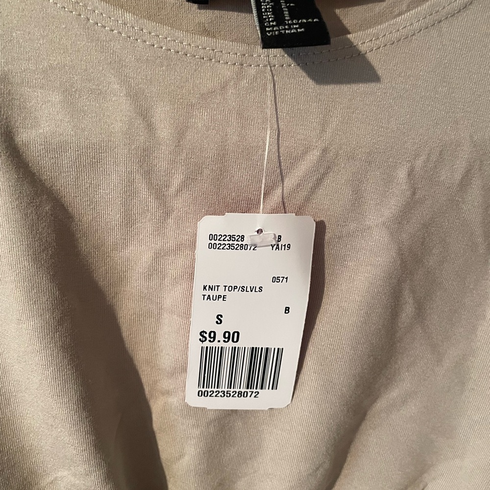 Forever 21 Taupe Knit Crop Top
